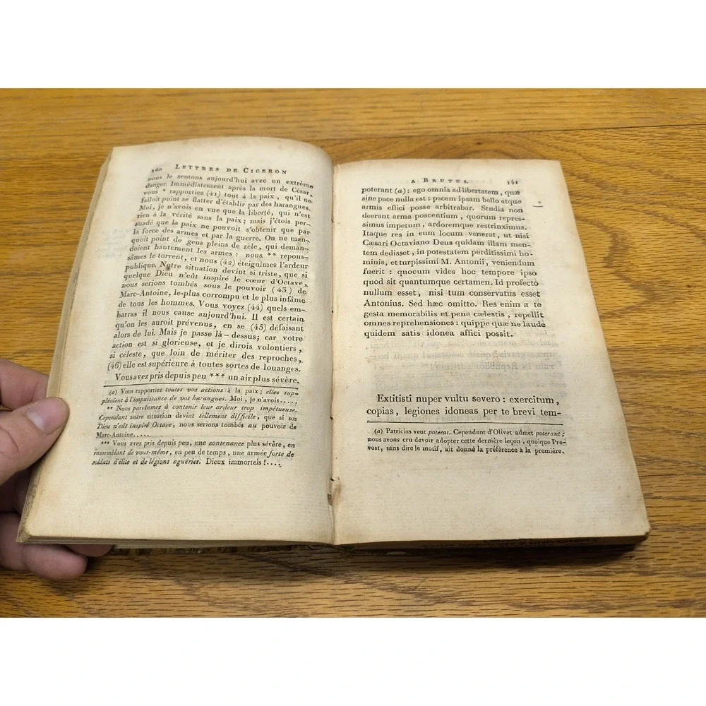 1802 Cicero, Letters, Lettres de Ciceron a M Brutus‎